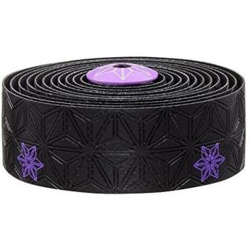 SUPACAZ Cinta para manillar Supacaz para adulto superadhesiva, diseño de Galaxy Neon Purple
