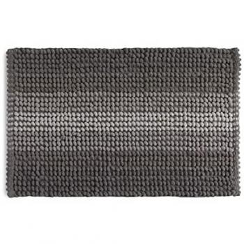 Alfombra de Baño Antideslizante 50x80 Algodón y Microfibra Gris Tórtola Benjamin