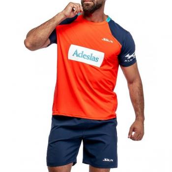 Camiseta Siux Diablo Sanyo Oficial 2024 - Ropa de pádel para hombre, color rojo, colección FW24