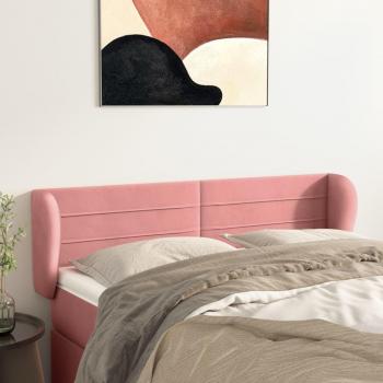 Cabecero de terciopelo rosa 147x23x78/88 cm Vidaxl Rosa