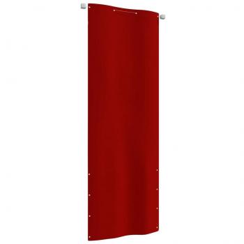 Toldo para balcón de tela Oxford rojo 80x240 cm
