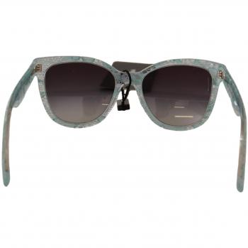 Dolce & Gabbana Blue Lace Crystal Acetate Butterfly DG4190 Sunglasses, female, blue, size: ONE SIZE