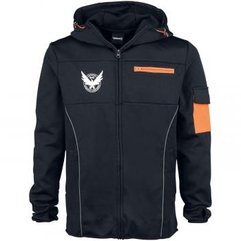 Tom Clancy's The Division M65 Capucha con Cremallera Negro/Naranja XXL