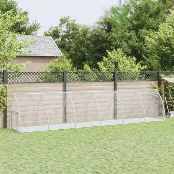 Jaula para conejos acero galvanizado plateado 600x105x120 cm vidaXL, dimensiones 105 x 100 x 120 cm, 105 x 300 x 120 cm, 105 x 600 x 120