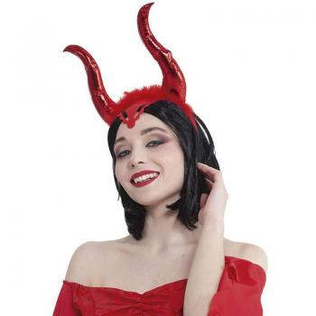 Diadema con Cuernos de Bruja Malvada Roja Adulto Rubie's