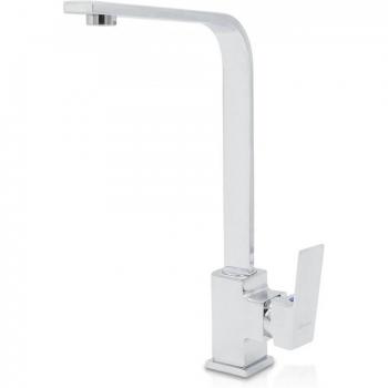 Grifo monomando cromado giratorio 360° de latón espesado para cocina