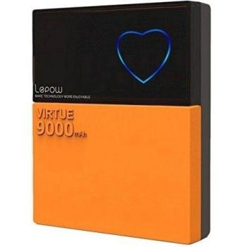 Lepow® Virtud 9000mAh cargador externo portátil batería Power Pack cargador del banco de viaje con 2.1A de salida rápida, de polímero de litio de la batería y el corazón en forma de Indicador de batería LED - ligero, carga rápida y compatible con