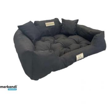 Cama Personalizada Impermeable para Perros y Gatos KINGDOG 100x75 cm Color Negro Tamaño L