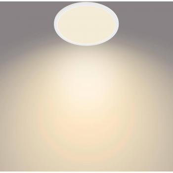 Panel LED Redondo Philips SuperSlim IP44 15W 2700K Ø 24,5 cm blanco
