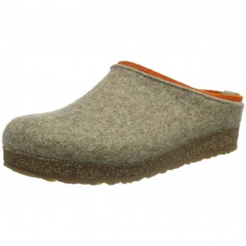 Haflinger Wool Felt Clog Slipper - Comfortable Two-Tone Design