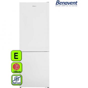 Frigorífico Combi No Frost Benavent 1,86m 294L Blanco CBVEW185