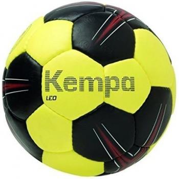 Kempa Leo Balón de Entrenamiento, Negro / Lima / Rojo, 3