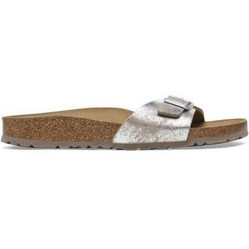 Birkenstock Madrid Synthetic Women's Mules in Washed Metallic Silver