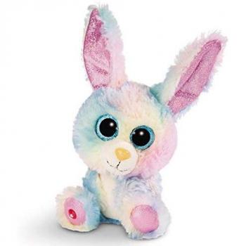 NICI Glubschis Peluche Conejo Rainbow Candy, Multicolor
