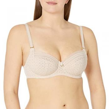 Freya Viva Underwire Lace Bra - Beige Polyamide - Size 34F (G-O Cup)