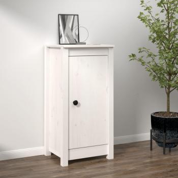 Armario aparador blanco de madera maciza de pino 39x35x80 cm