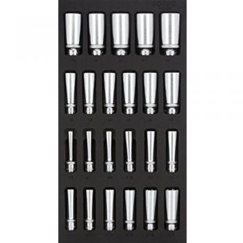 Juego de Llaves de Vaso Sonic 1/3 SFS 3/8'' Largo 23 Piezas 202301