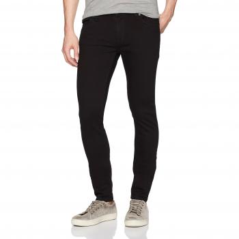 Nudie Jeans Men's Skinny Lin Black Jeans, 32W
