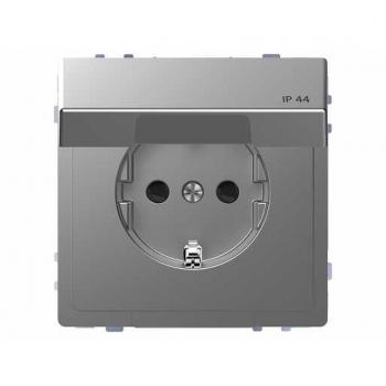 Schuko 16A IP44 Aluminio Schneider DLife