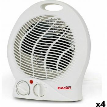 Calefactor Eléctrico Blanco 2000 W - Paquete de 4 Unidades