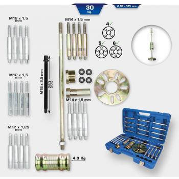 Brilliant Tools BT671100 Kit de herramientas para montaje de rodamientos de ruedas, 30 piezas