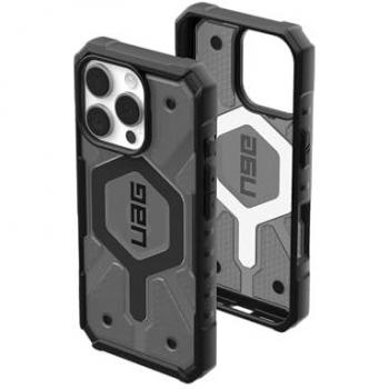 Funda UAG Pathfinder MagSafe para iPhone 16 Pro - Ceniza, Antimicrobiana y Reforzada