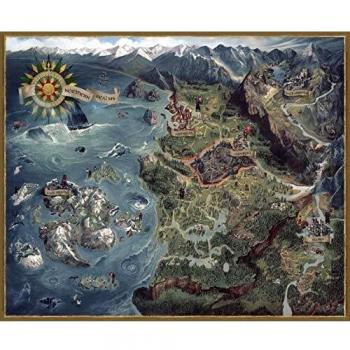 Dark Horse Comics Mapa Reinos del Norte Puzzle The Witcher, multicolor (JUL180514) , color/modelo surtido