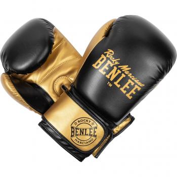 Benlee Carlos Artificial Leather Boxing Gloves Black / Gold 8 oz Unisex