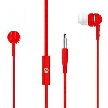 Motorola Lifestyle Auricular In Ear con micrófono Integrado, Rojo
