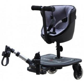 Easy X Rider - Patinete caer25-1108 para coche de paseo negro