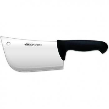 Arcos Serie 2900, Cuchillo Hachuela, Hoja de Acero Inoxidable Nitrum de 190 mm, Mango inyectado en Polipropileno Color Negro