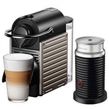 Cafetera de Cápsulas Krups XN305T Pixie Titanio + Aeroccino (1260 W, 0,7 l, 19 bar)