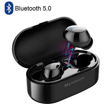 Auriculares TWS Inalámbricos Bluetooth 5.0 Mini Deportivos Manos Libres Y1 para Smartphones Xiaomi, Samsung, Apple y LG