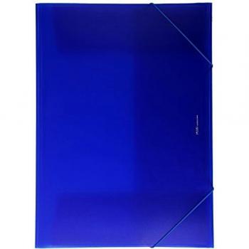 Plus Office B186-BL - Carpeta con solapas, A3, azul