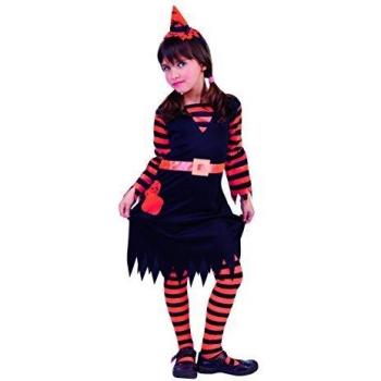 Rubies bruja Disfraz brujita naranja, color negro, T