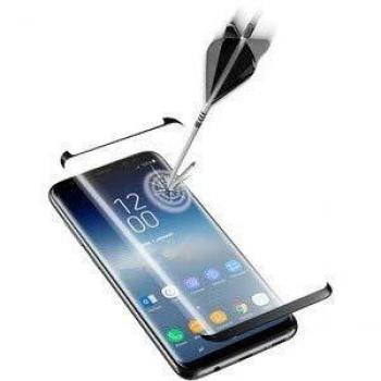 cellularline TEMPGCUGALS9K Second Glass - Cápsula Curvada para Samsung Galaxy S9, Color Negro