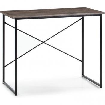 Mesa de Oficina Industrial Blanca/negra 90x50x74cm
