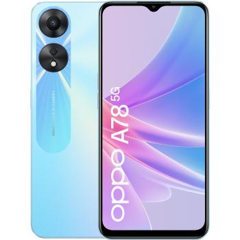 Smartphone Oppo A78 5G Dual SIM 4GB RAM 128GB Azul Glowing 6.56 Android 13 USB Tipo C 5000 mAh