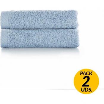 Pack de 2 Toallas Luxury Boheme para Tocador Algodón 600Gr Perla 30X50 cm