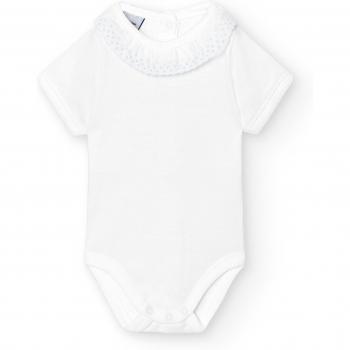 Pack de 2 bodys de bebé Babidu manga corta cuello batista