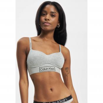 Calvin Klein Bralette Reimagined Heritage Logo gris para mujer