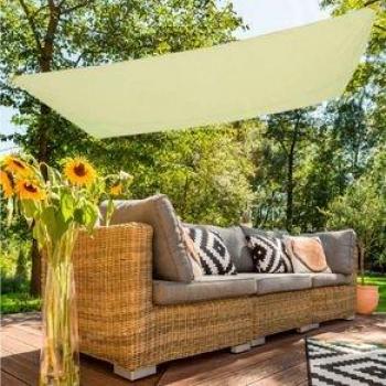 Toldo Vela Sombreo Aktive Garden Rectangular Poliéster Crema 2X3m
