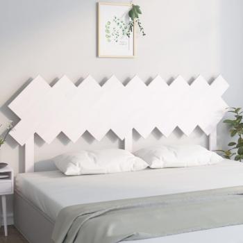 Cabecero de cama blanco 178x3x80,5 cm madera maciza de pino