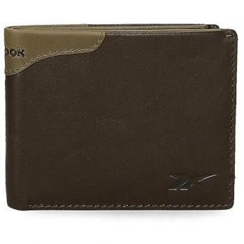 Cartera Reebok Club Unisex Marrón de Piel con Monedero 11x8x1 cms - Casual 2024
