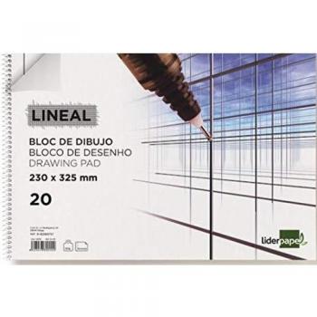 Liderpapel - Bloc Dibujo 20 Hojas 130 G/M2 Tamaño 325X230Mm