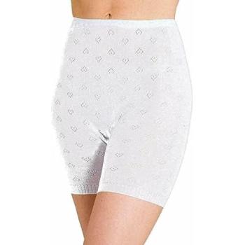 Ladies Thermal Slip Bragas Pantalones Cortos Blanco Blanco Large