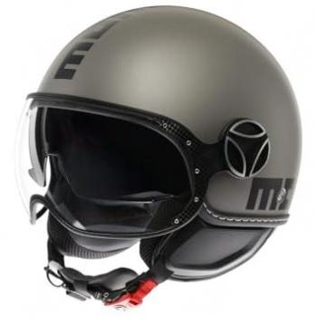Casco Jet Momo Design FGTR EVO Mono Opaco Titanio Frost Negro