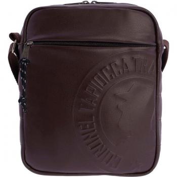 Bolso bandolera para hombre Alfonso de piel sintética con cremallera