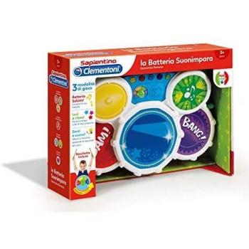Clementoni - Sapientino Suonimpara - Batería, Multicolor, 12089
