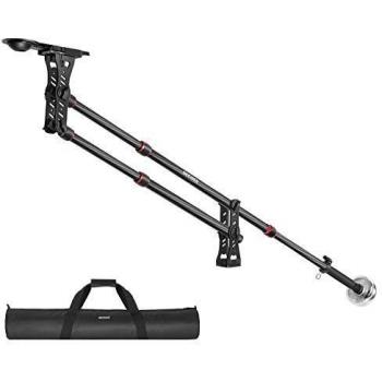 Neewer 200 centímetros Grúa de Cámara con Brazo Giratorio de Fibra de Carbono con Placa de Zapata Rápida de 1/4 y 3/8 Pulgada Contrapeso para Cámaras de Video DSLR Carga hasta 8 Kilogramos
